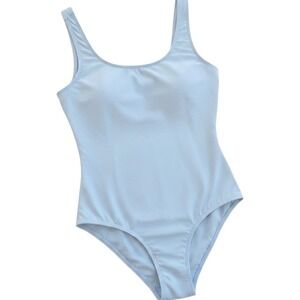 Lux LA Blue Bodysuit Sleeveless‎ Tank Top One Piece Womens